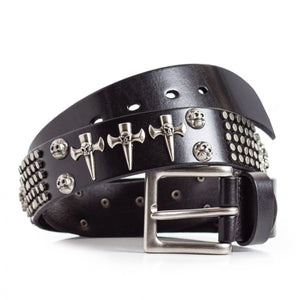 biker leather belt