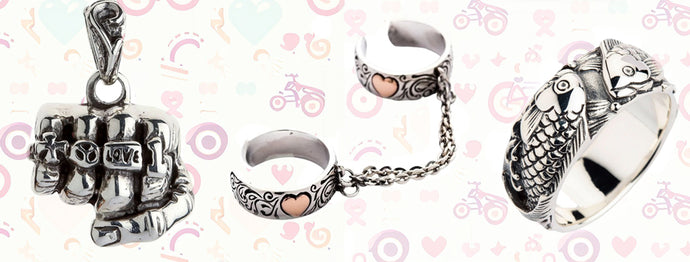 Kærlighed Symbolisme i Biker og gotiske smykker