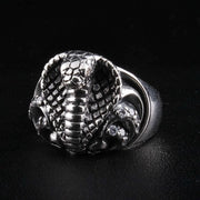 Sterling Silver Cobra Snake Ring