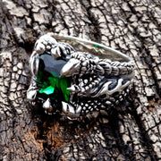gothic ring flame claw design