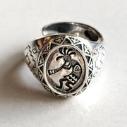 sterling silver kokopelli ring
