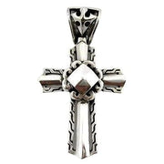 sterling silver rocker cross pendant
