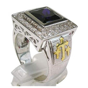 silver bishop ring