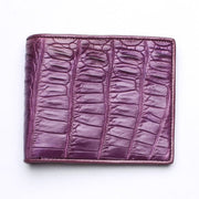 purple crocodile alligator wallet
