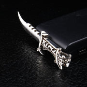 Japanese Samurai Sword Sterling Silver Pendant