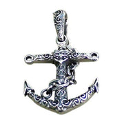 anchor silver pendant