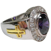 sterling silver bishop ring