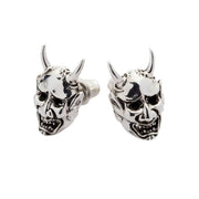 sterling silver Japanese Oni devil earrings