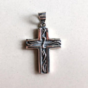 small sterling silver cross pendant